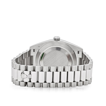 Rolex Day-Date 40mm Platinum Ice Blue Arabic Dial